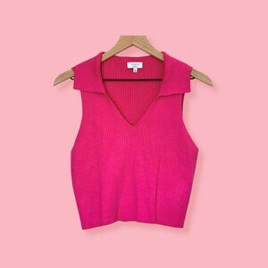 Cabana Life Women's Pink Polo Tank